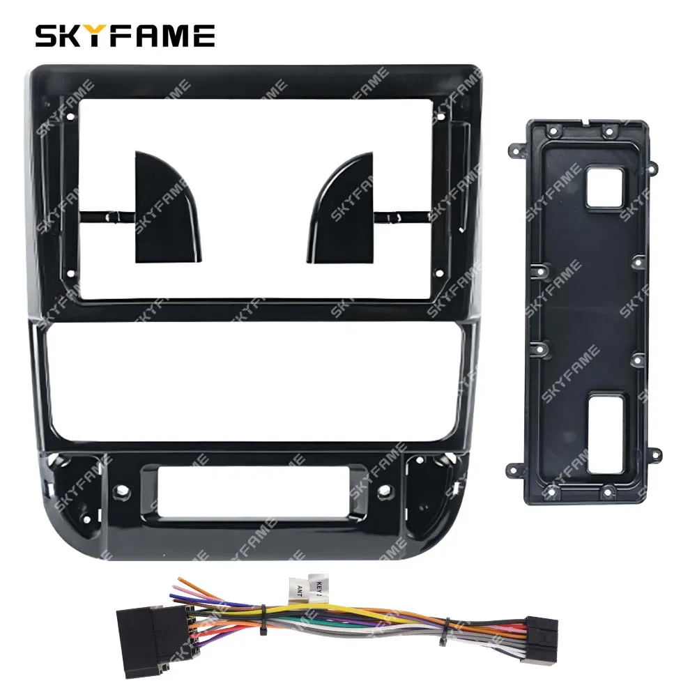 SKYFAME Car Frame Fascia Adapter Android Radio Dash Fitting Panel Kit For Peugeot 406