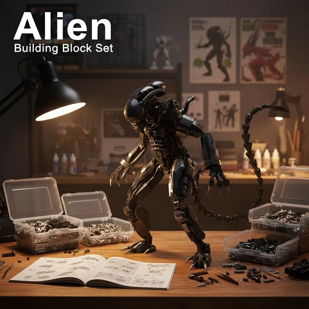 

1011PCS Alien Building Blocks Set - Assembling Model Toy for Home Decor Ideal Holiday Gift for Kids And Adult