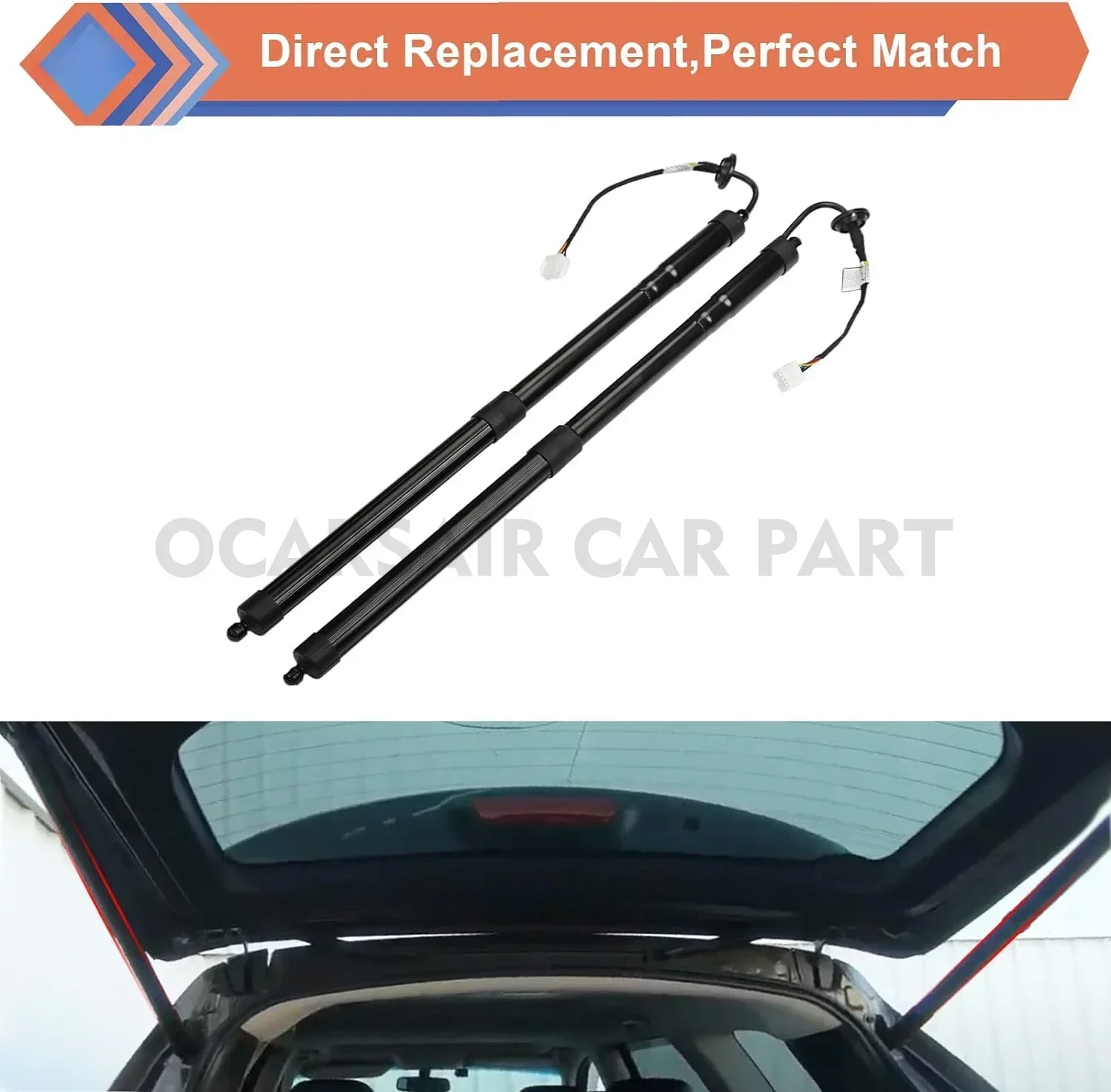 2pcs 905614CL3A 90561-4CL3A Power Liftgate Support Electric Tailgate Lift for Nissan X-Trail T32 Rogue 2014-2020 Gas Strut