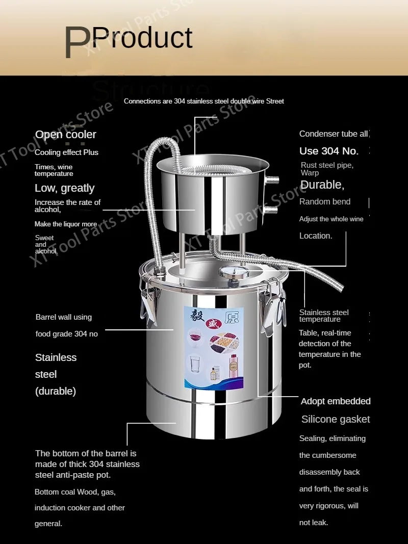 Shochu distiller Brewing equipment Home Brewing machine Home Baijiu distiller Small distiller