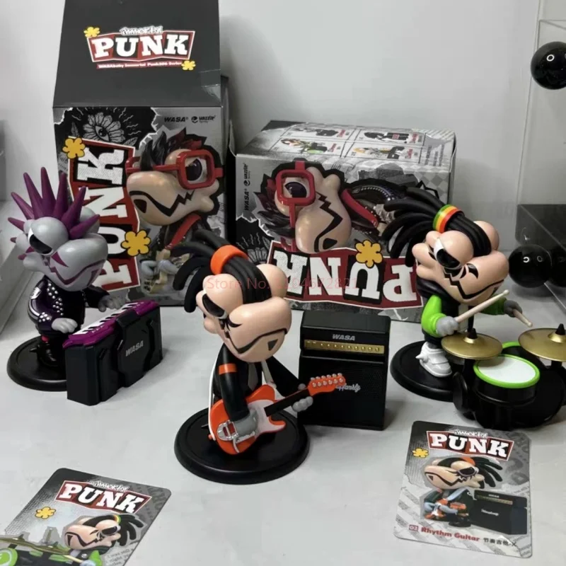 

2025 Arrival Original Wasa Baby Immortal Punk206 Chameleon Band Series Blind Box Trendy Toy Figurines Car Ornaments Male Gift