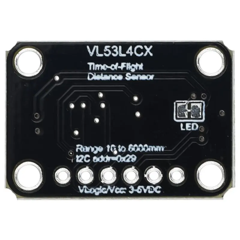 Y44A VL53L4CX Flight Sensor Module 1-6000mm Time of Flight Rangefinder Board High Precision for Arduino Raspberry Pi Robots
