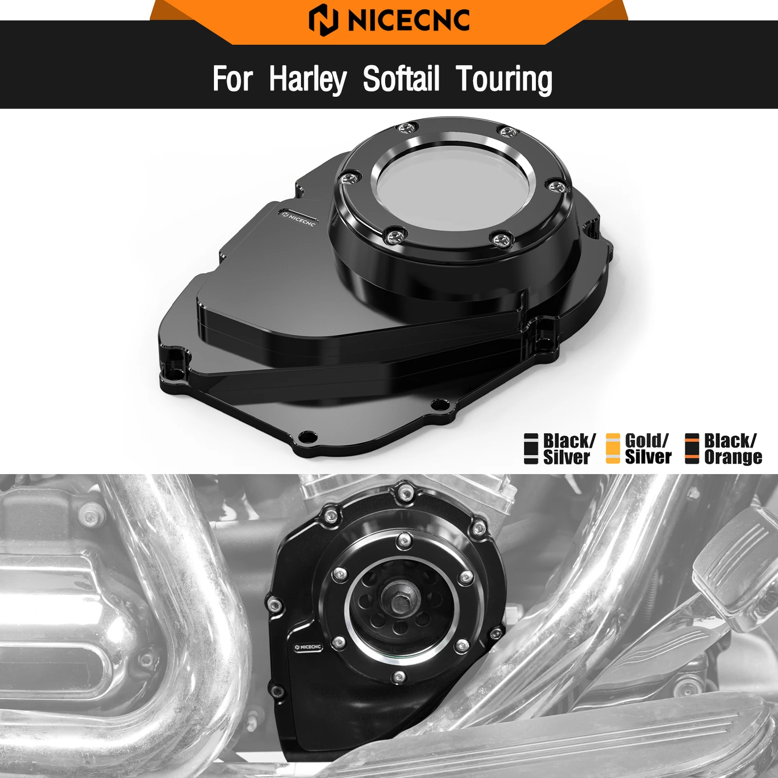 

For Harley Street Glide FLHX 2017-2021 Cam Cover Camshaft Cover Road Gilde FLTRX FLTRXS Fat Boy FLFBS 114 Street Bob FXBBS 114