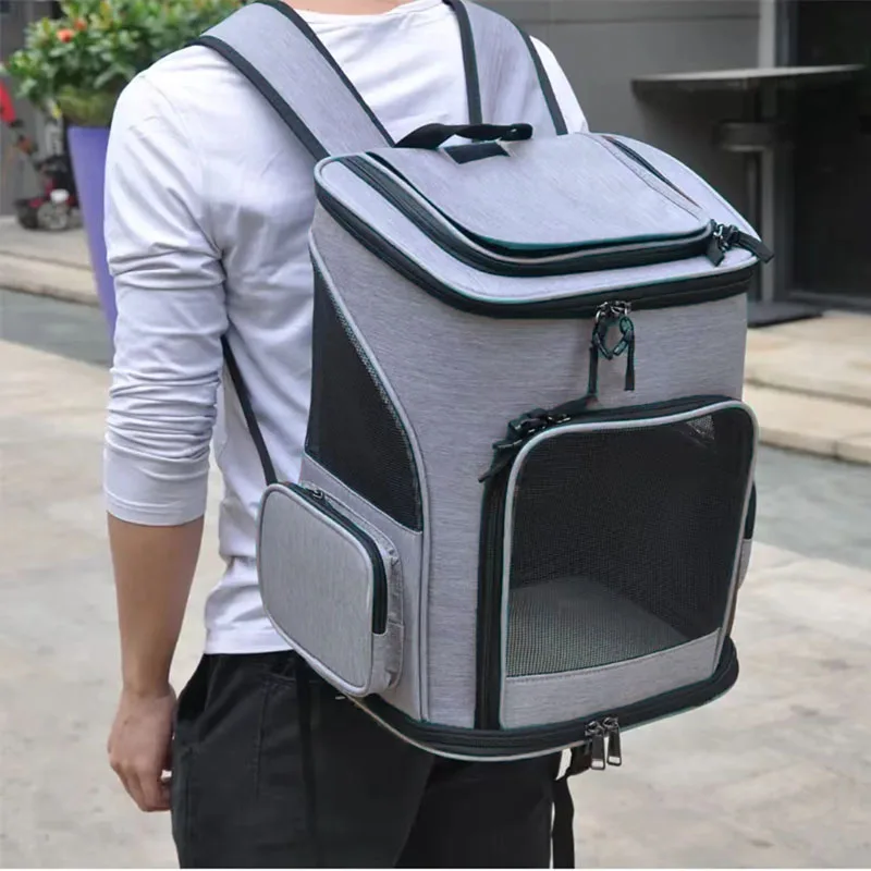 Breathable Pet Cat Carrier Backpack Foldable Pet Carrier Transport Travel Bag Expandable Large Capacity Creative for Cats Dogs