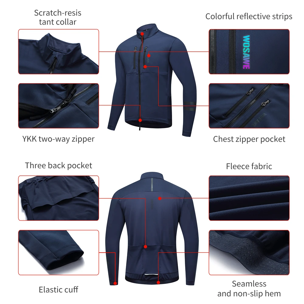 WOSAWE Cycling Jacket Winter T - đánh giá và giá Cycling Commuter Jacket