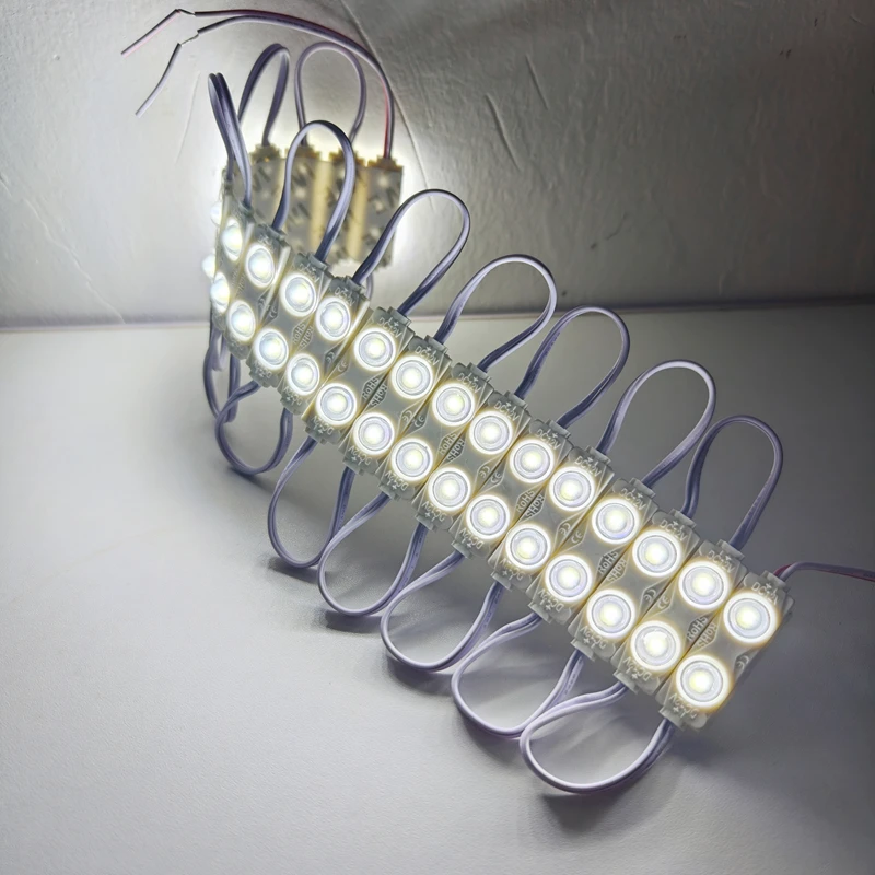 20pcs LED Module Light 2835 Indoor Outdoor Injection Waterproof Sign Backlight DC12V Shop Advertising Letter Signboard Lamp