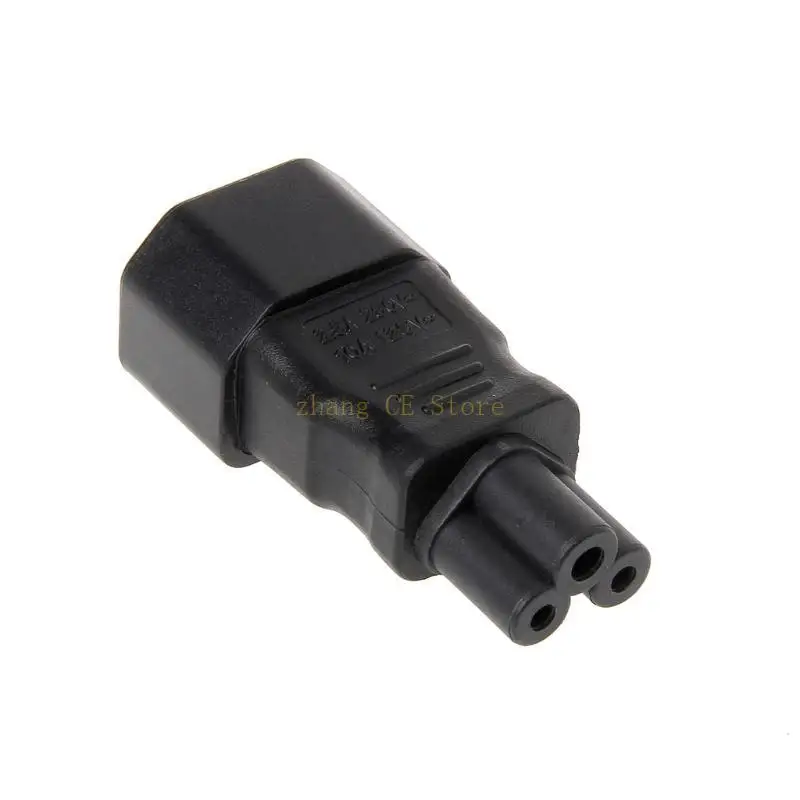 

M5TD IEC 320 C14 3-Pin Male To C5 3-Pin Female Power Plug Converter Adapter