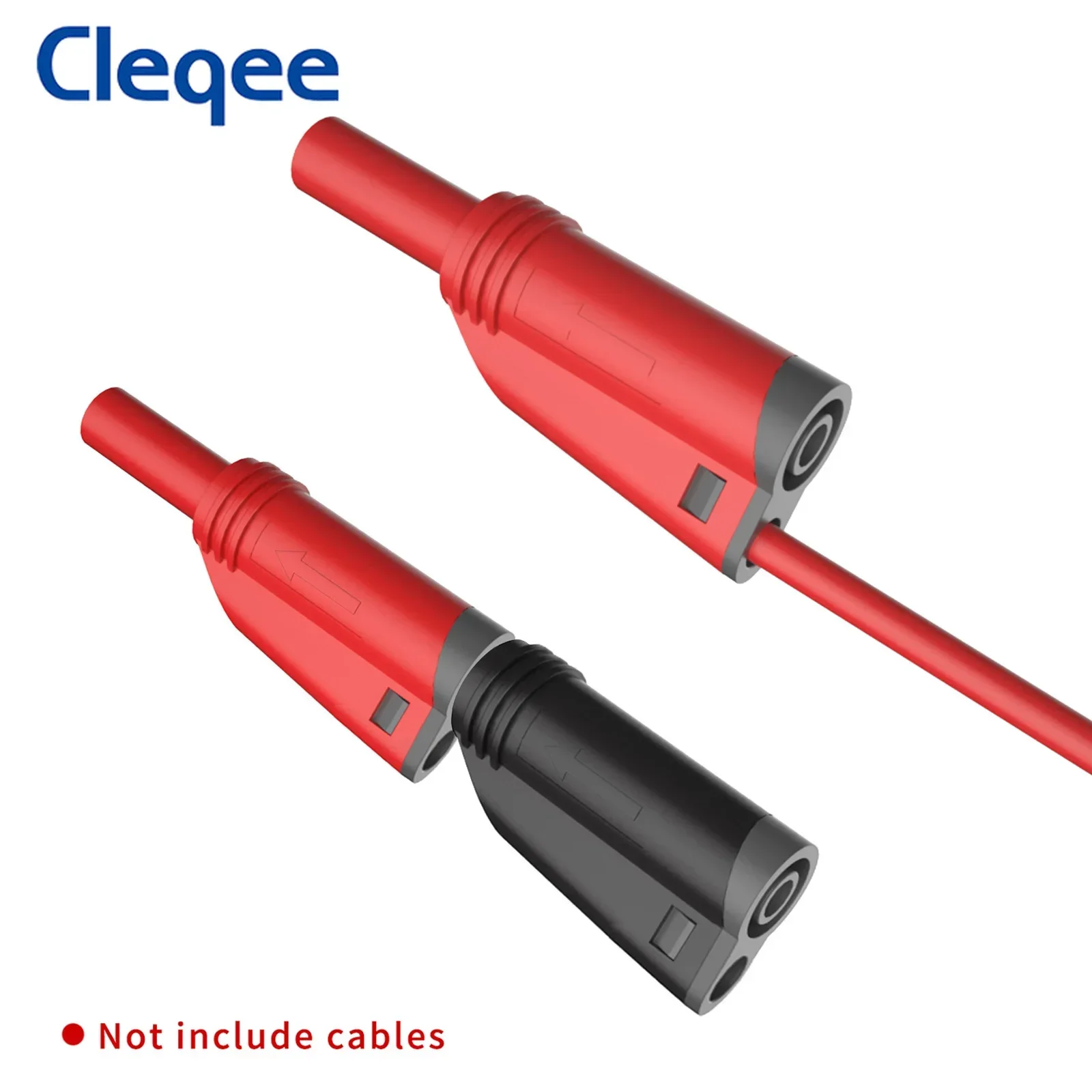 Cleqee P3005 High Quality 4mm Stacking Safety Banana Plug Welding-free Multimeter Connector Welding/Assembly for Electrical Test