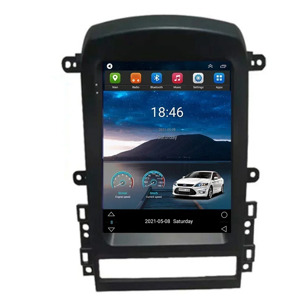 Rádio automotivo Tesla para Chevrolet Captiva 2006 2007 2008 - 2012 Navegador de tela vertical GPS Android Receptor estéreo Câmera 2 Din