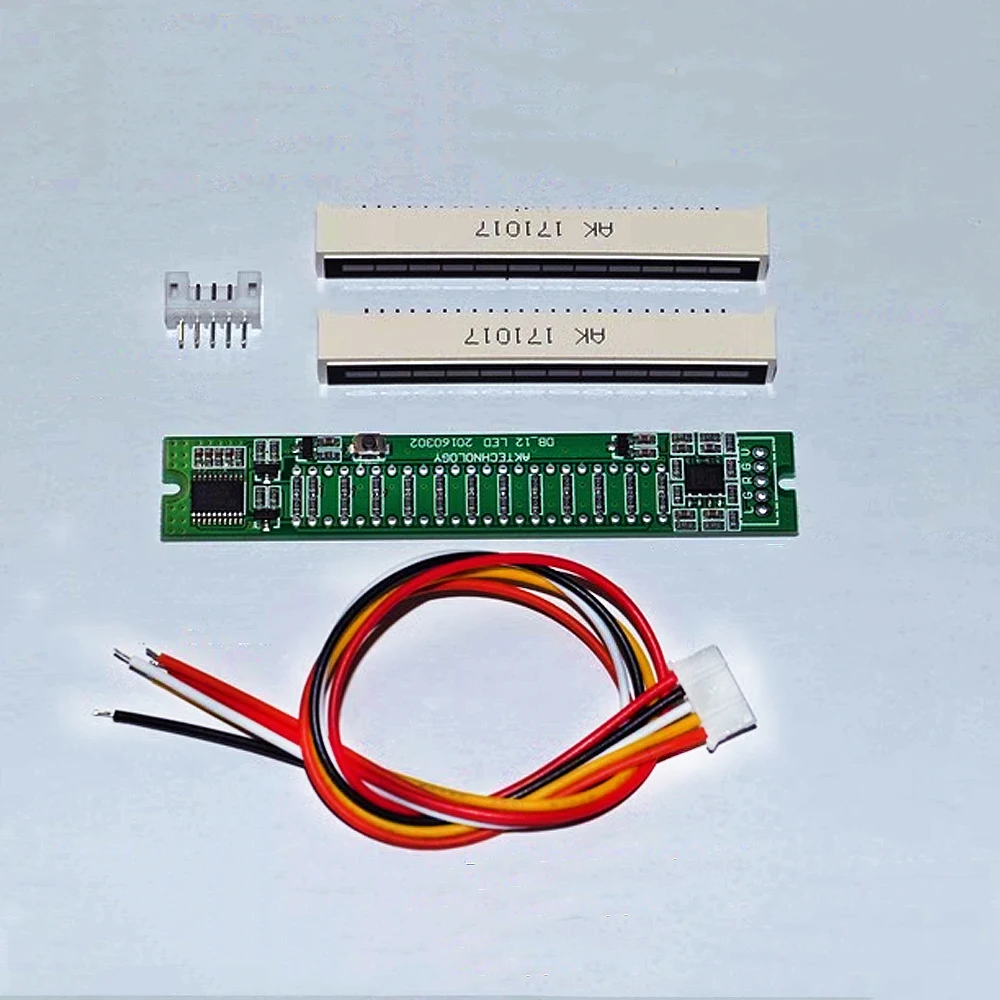 Verstelbare Audio Muziek Vu Niveau Indicator Meter Dual 12 Bit Led Niveau Display Voor Versterker Module Met Agc Modus