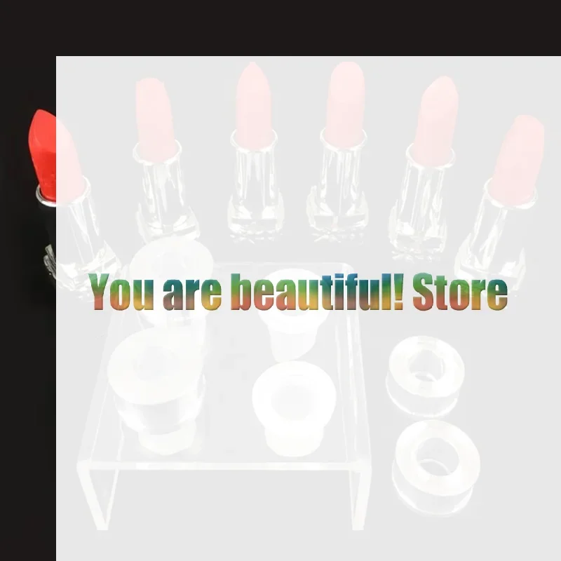 Kit de matériel de rouge à lèvres, outil artisanal fait à la main, petit buse d'échantillon, Tube vide, moule en Silicone et aluminium, bricolage