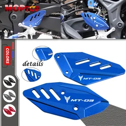 2024 NEW Motorcycle For MT-03 MT-25 mt-03 mt-25 CNC Footrest Front Pedal Wing Bracket Heel Plates Guard Protector Accessories
