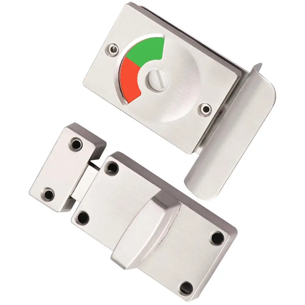 

Indicator Lock Zinc Alloy Stainless Steel Washroom Door Occupied Vacant Bathroom Stall Locks Commercial Door Locks For