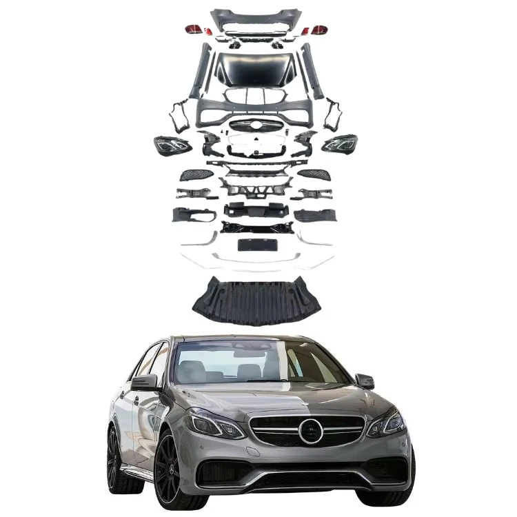 

Full Body Kit For E-Class W212 2009-2013 Upgrade To E63 Style Front Rear Bumper Grille Headlight Assembly