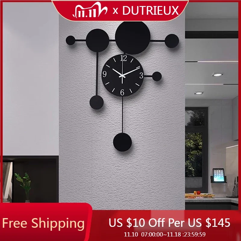 

Art Mural Wall Clocks Digital Luxury Living Room Nordic Restaurant Wall Watch Silent Large Fashion Orologio Da Parete Home Decor