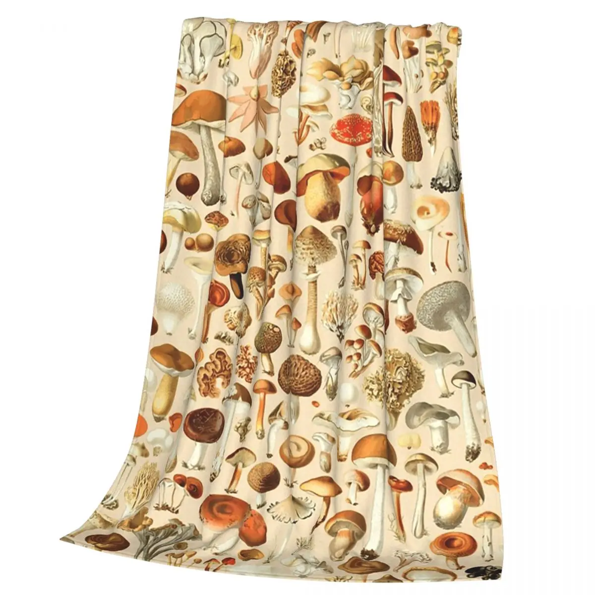 Vintage Mushroom Designs Collection Blankets Flannel Throw Blanket Bedding for Bed Living room Picnic Travel Home Couch