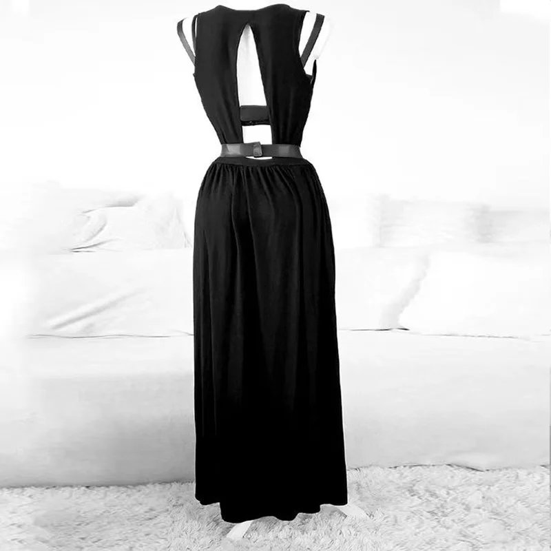 ストリートスタイル レディース ブラジャー ホローアウト ロング丈 チェストパッド付き スモールバスト タンクトップ セクシー バーパフォーマンスウェア