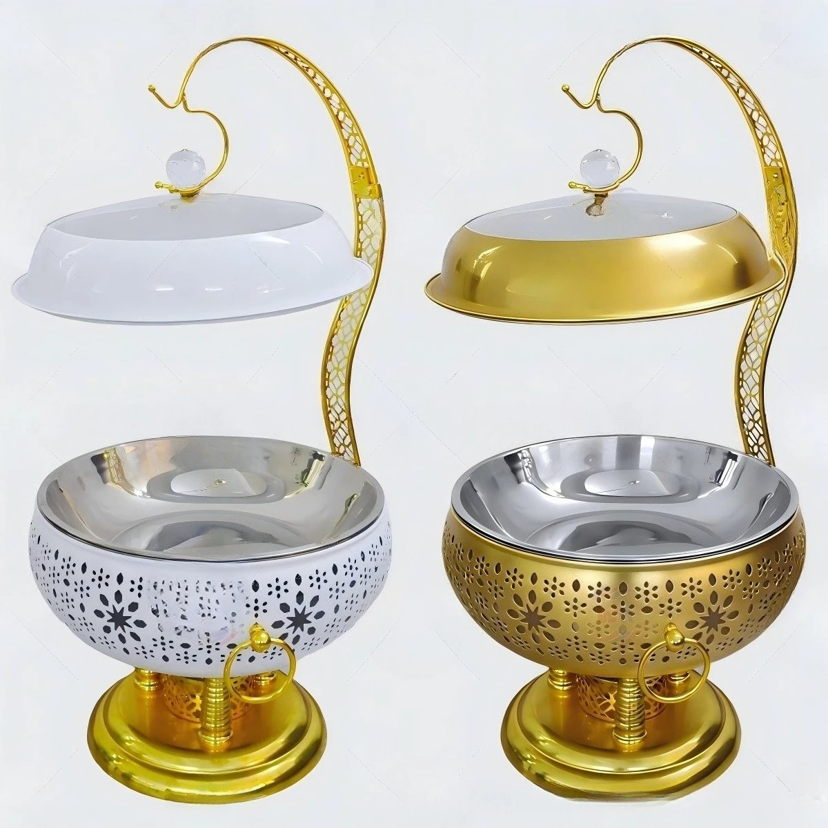 Golden Alcohol Hanging Stove Hotel Buffet Stove Wedding Buffet Stove Hanging Chafing
