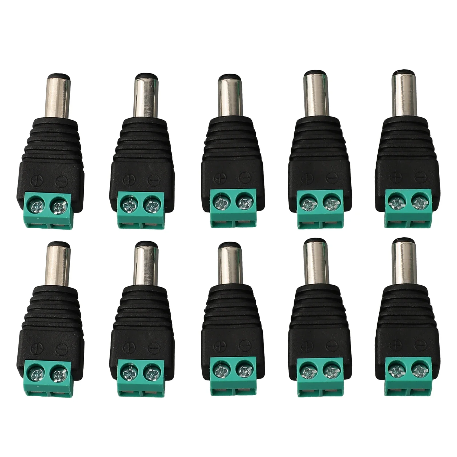 10 SZTUK męskich wtyczek zasilania DC Złącze 5 5x2 1MM 12V 24V Wtyczka do zasilacza LED Łatwa instalacja i trwałość — zdjęcie 4