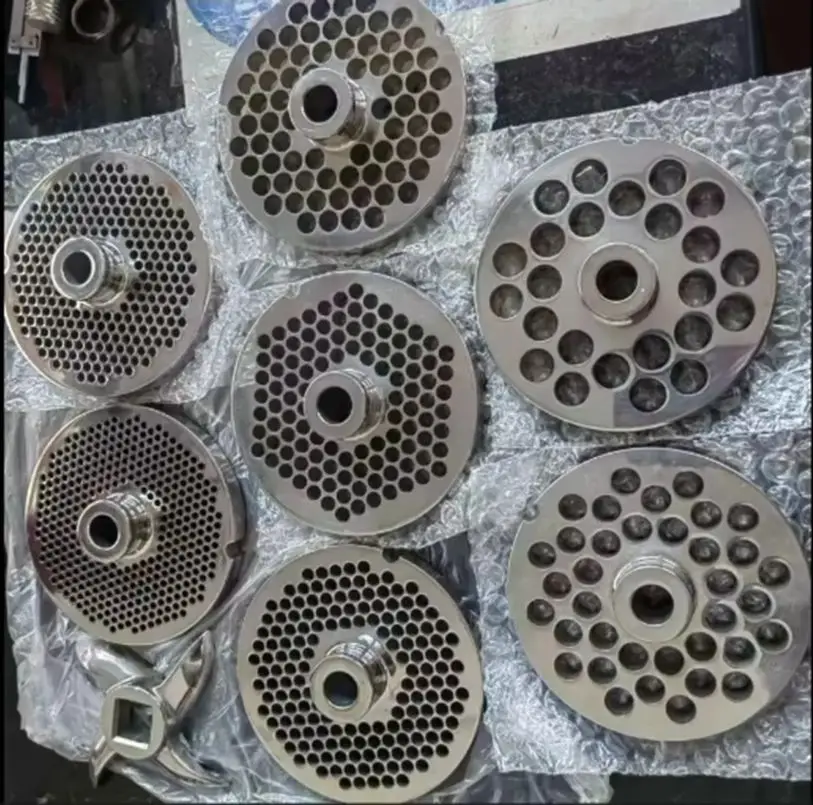 42 Type 3-30mm 3Cr13 Stainless Steel Metal Electric Meat Grinder Blade Orifice Plate, Meat Outlet Plate Sieve Plate 1pc