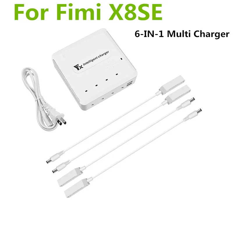 6-IN-1 Multi Charger Use For Fimi X8SE  Drone Parts