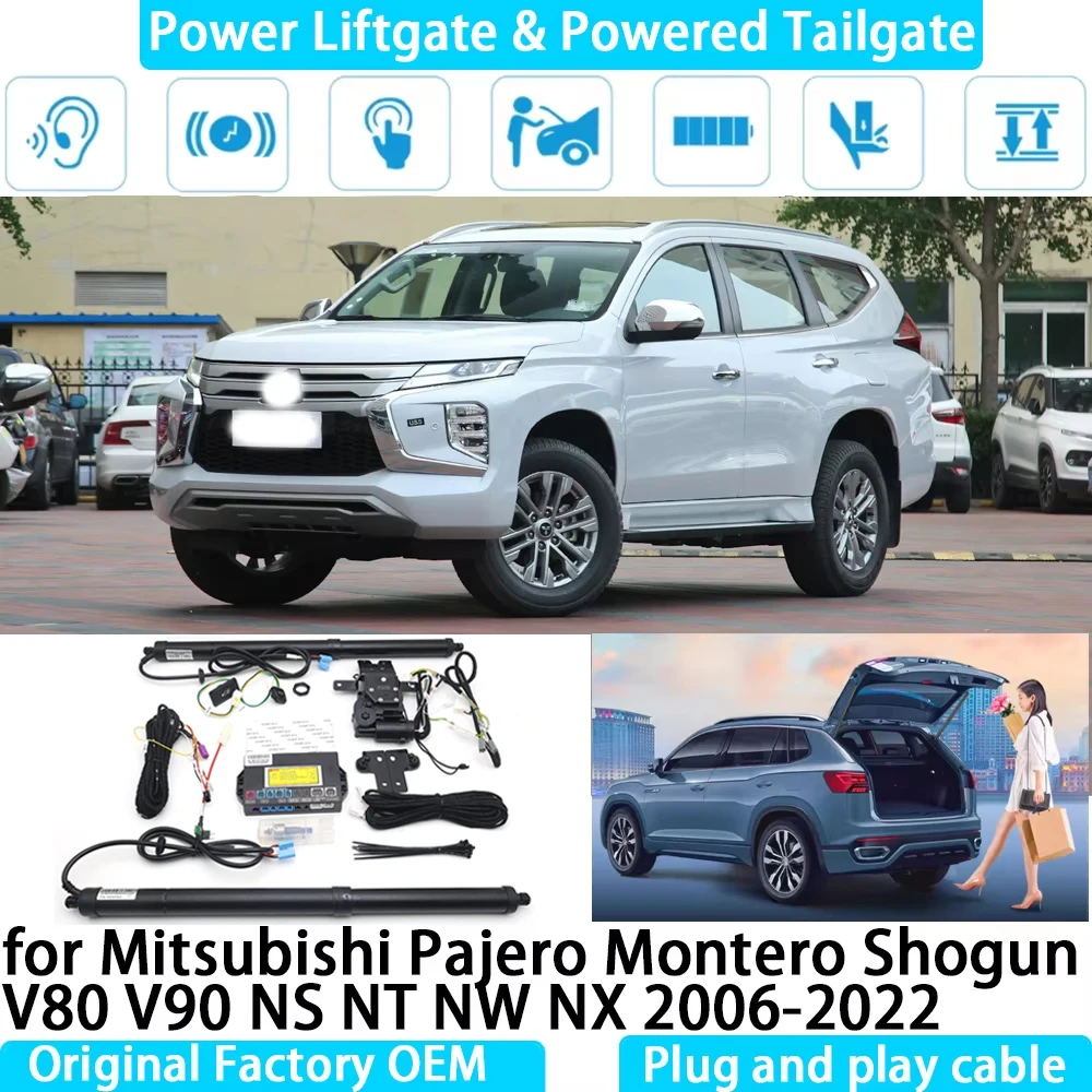 for Mitsubishi Pajero Montero Shogun V80 V90 NS NT NW NX Automatic Electric Power Liftgate Powered Tailgate Strut Tail Gate Lift