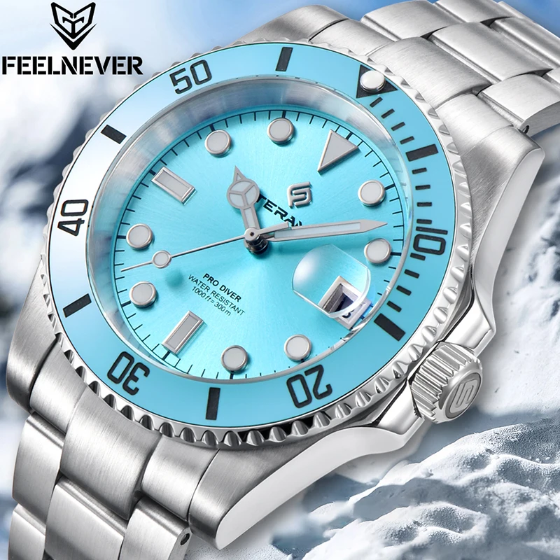 LIGE Jam Tangan Pria Bermerek  - Diver Watch 300M ulasan dan harga
