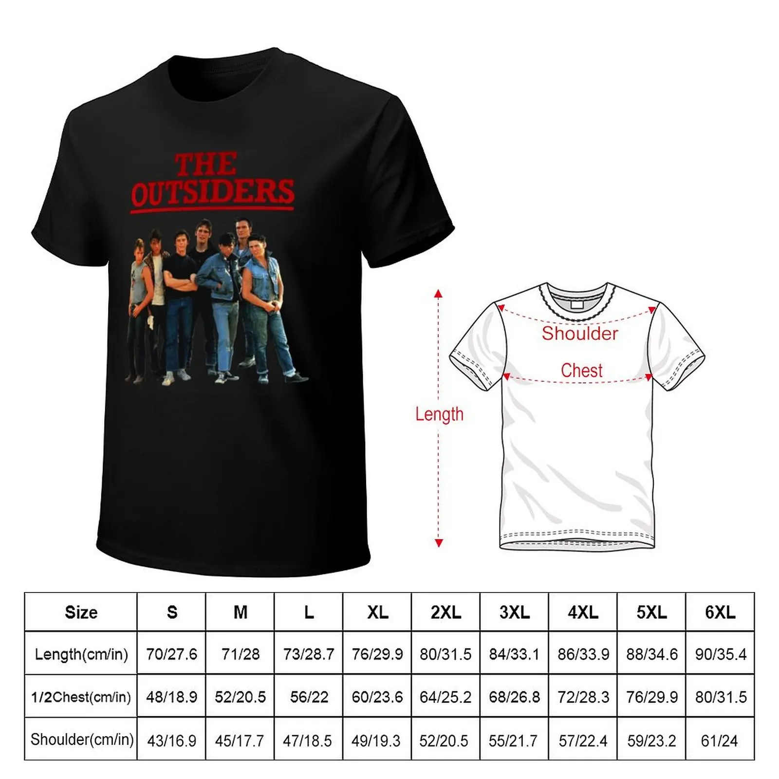 le meilleur film des outsiders T-shirt summer top oversizeds Men's t-shirt