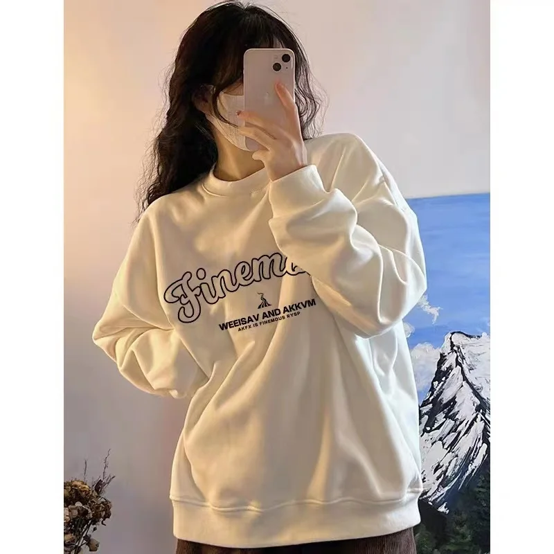 الرسومات قمصان رياضية Y2k امرأة متعددة الألوان الفراء بطانة بساطتها مرنة أنيقة سبليت محب الهيب هوب نصف البريدي الفتيات الموسمية #1