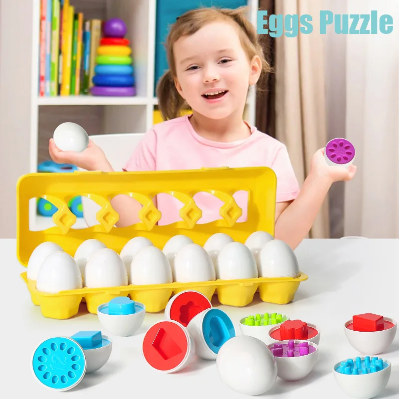 Puzzle René intelligents pour enfants, jeux de puzzle 3D, formes assorties, trieurs, jouets Montessori, bébés et tout-petits, 2, 3, 4 ans