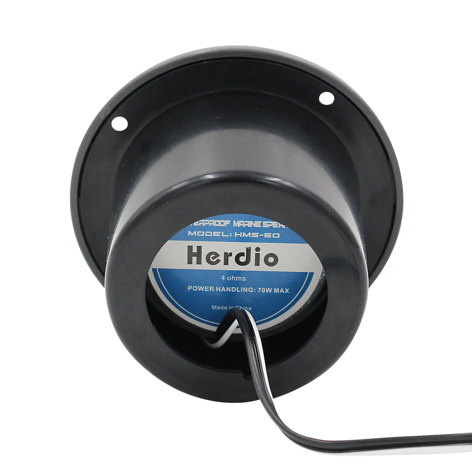 Herdio 3'' 2PCS Waterproof Marine Speakers Full Range Audio Motorcycle Speaker Stereo System With MAX Power 140W For Boat UTV