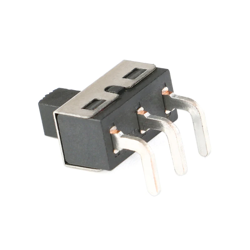 20 sztuk/2 sztuk SS12D10 SS12D06 przełącznik dwupozycyjny 3 piny proste stopy uchwyt wysoki 5mm wygięty 3A 250V przełączniki zasilania odstęp 4.7mm — zdjęcie 6