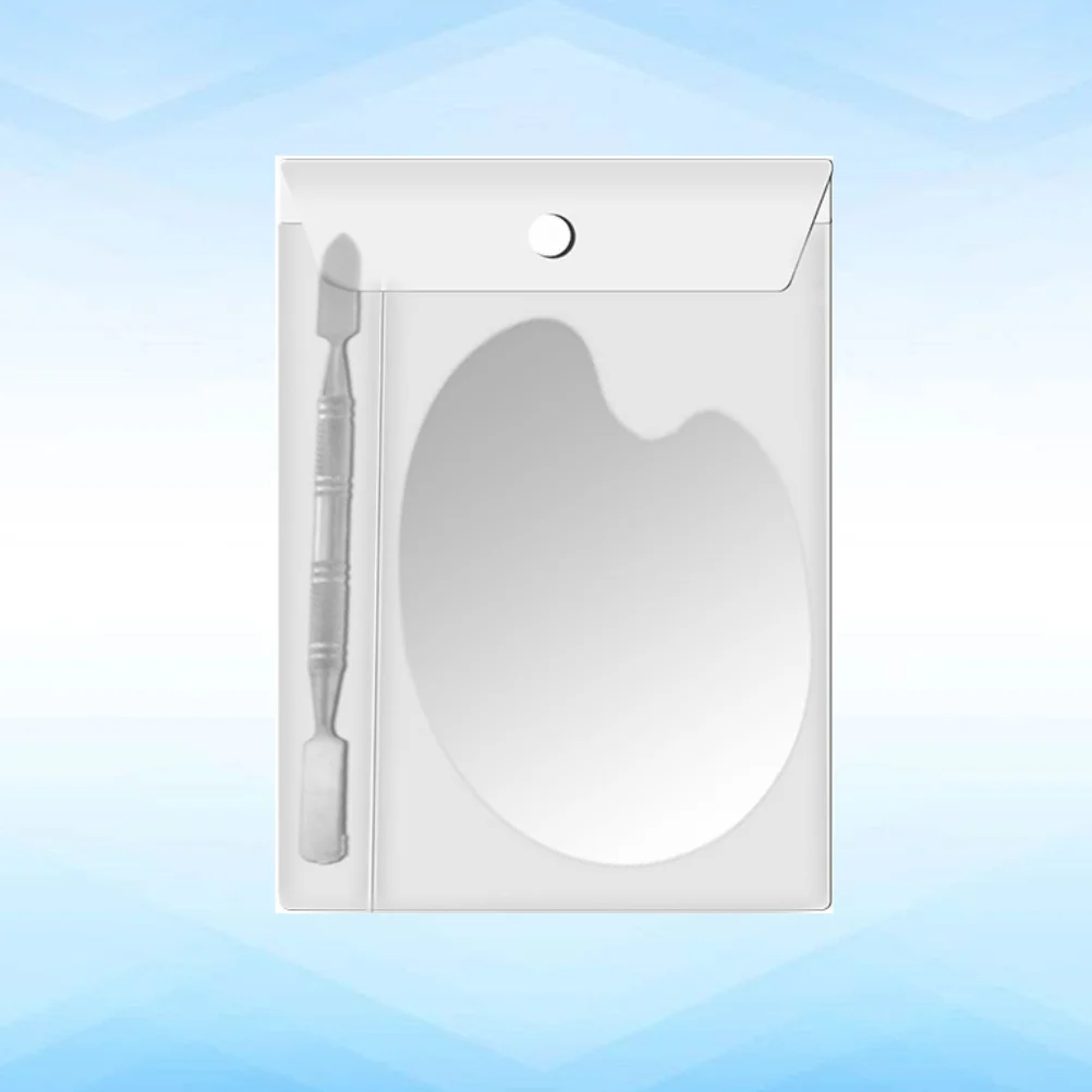 Paleta de maquillaje para decoración de uñas, herramienta de bricolaje con forma de arco para base, lápiz labial, mezcla, Kit de belleza profesional, 1 Juego