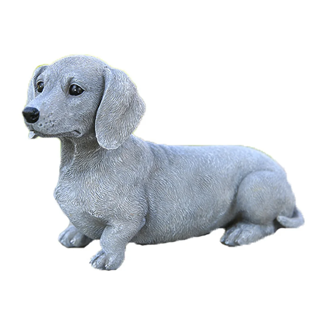 Dachshund Statue Dog Ornament Christmas Mother\'s Day Bright Color Environmentally Friendly Resin Exquisite Details