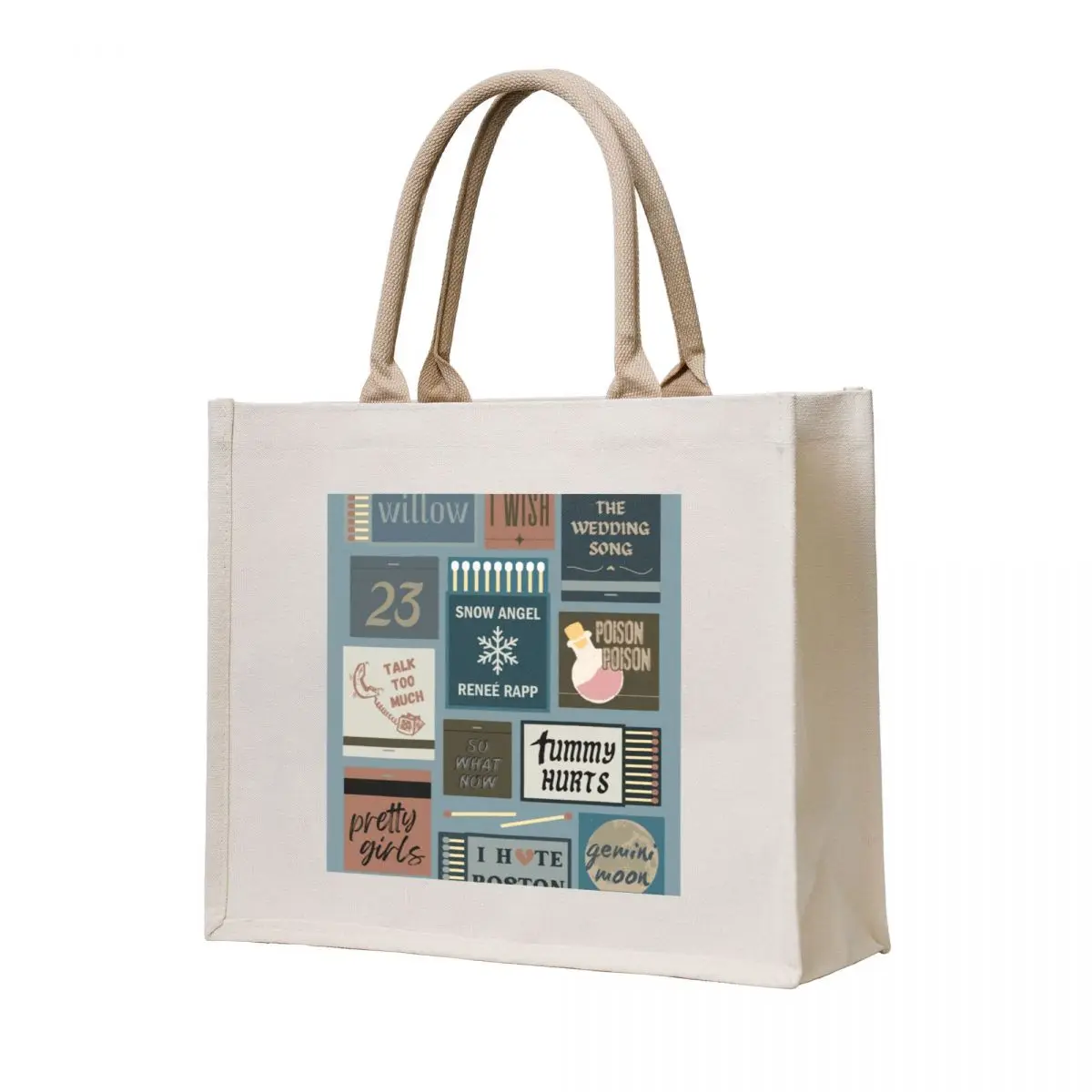 

Renee Rapp Snow Angel Matchbox Tote Bag Shopper hand bag canvas tote bags tote bag screen