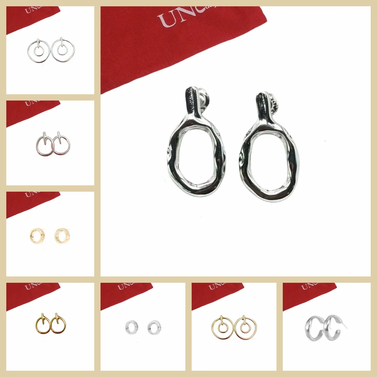 2024 UNOde50 earring Venda Quente Espanhola de Alta Qualidade Novos Brincos Criativos Das Mulheres Romantic Jewelry Gift Bag