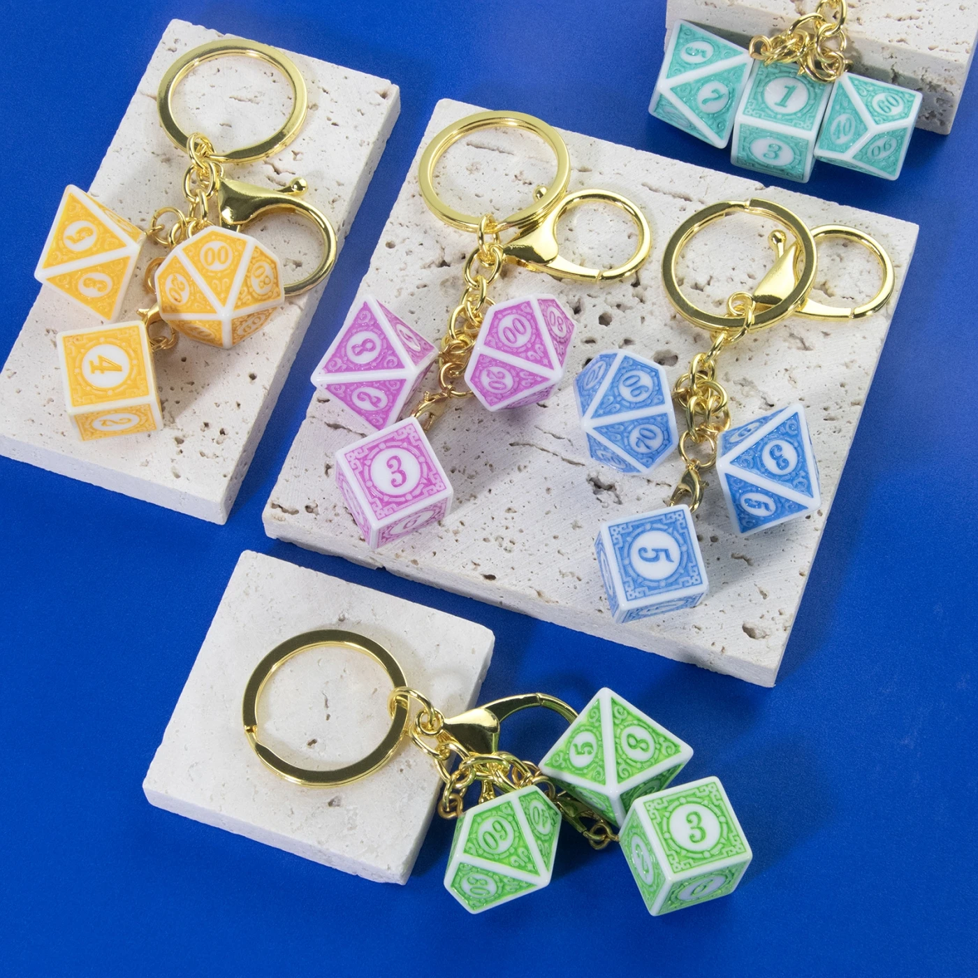 Dice Keychain Fashion 3D Dice Charm for Handbag Phone Pendant Accessories, Christmas Day Gift