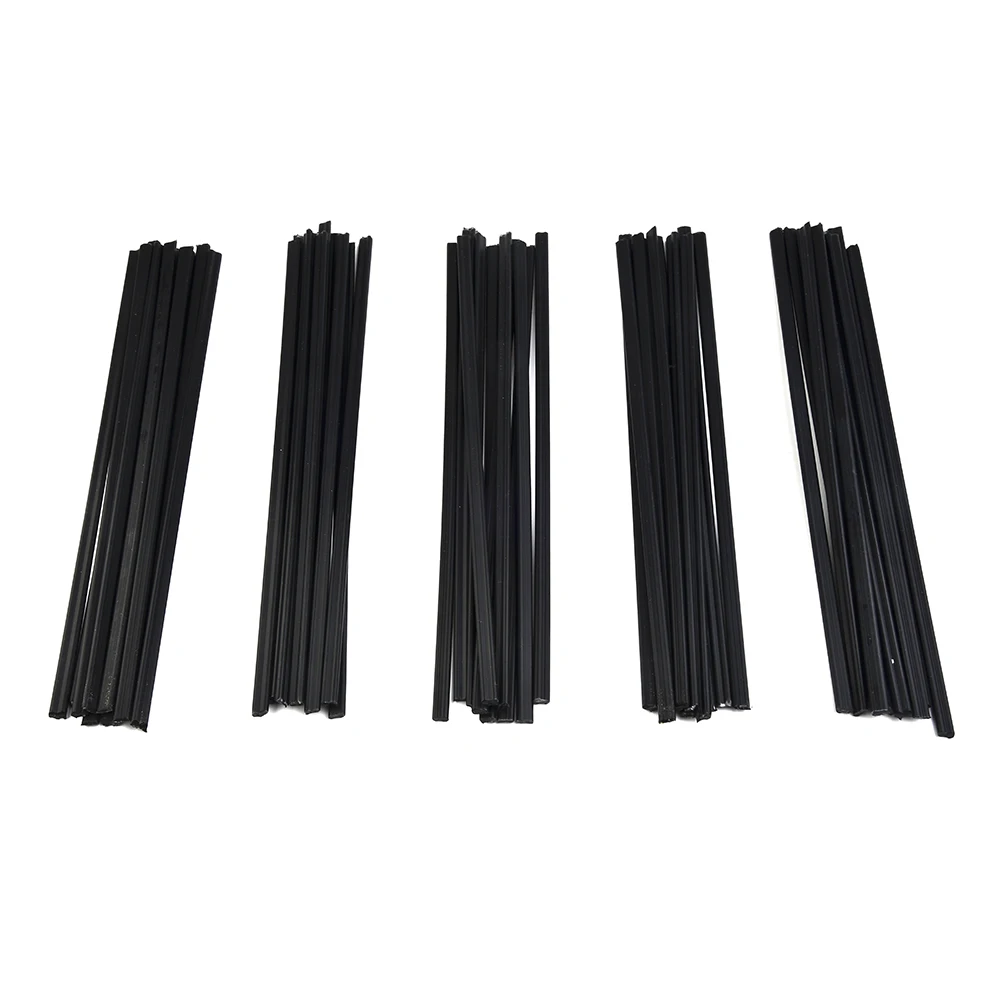 50 Black PP Welding Rods 200mm for Repairing Car Bumpers PP Water Containers PP Pipes and Motorcycle Inner Plates
