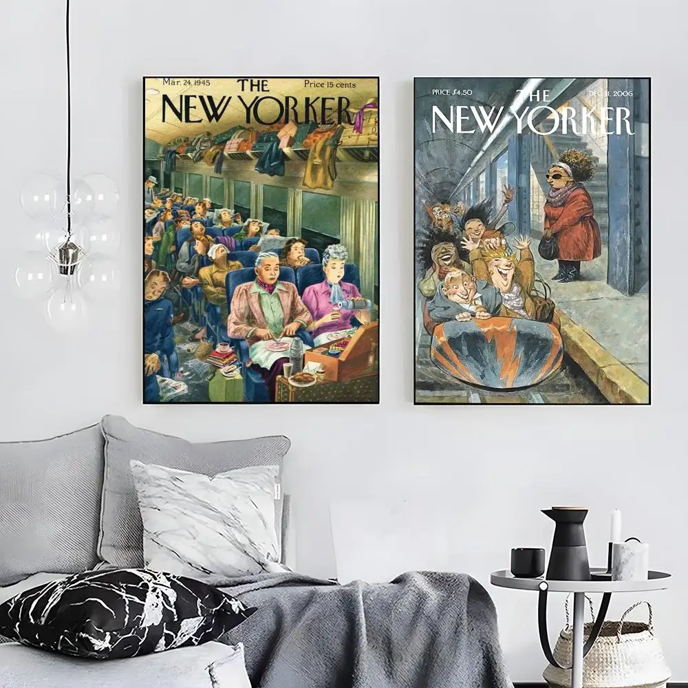 The-New-Yorker Magazin Poster Wall art print art suitable for living room bedroom bar parlor home decoration gift