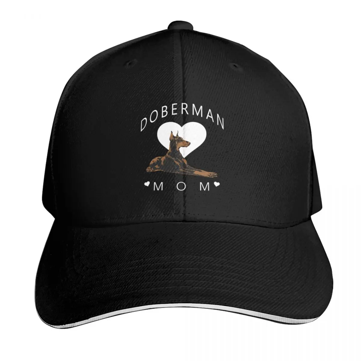 

Doberman Mom Dobie Cute Doberman Pinscher Baseball Cap Big Size Hat Cosplay Beach Outing Boy Child Women's