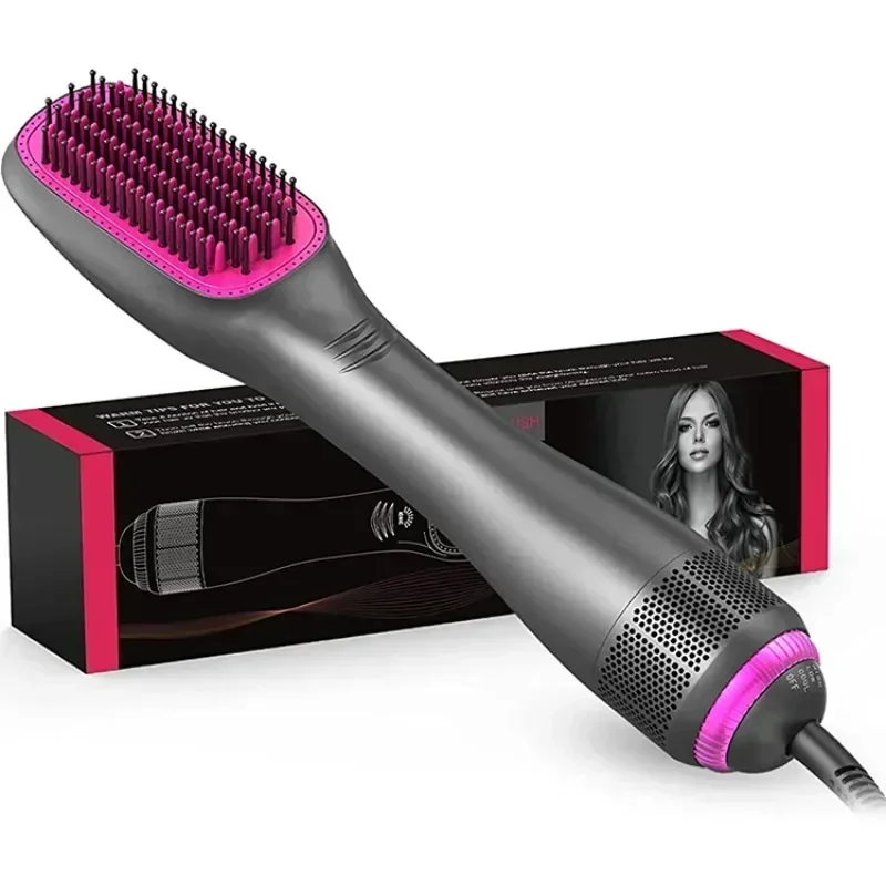 Hair Dryer Brush 3 In 1 Hot-Air Brushes 1200 W Powerful Ceramic Tourmaline Ionic Hair Straightener for All Hair Types electric