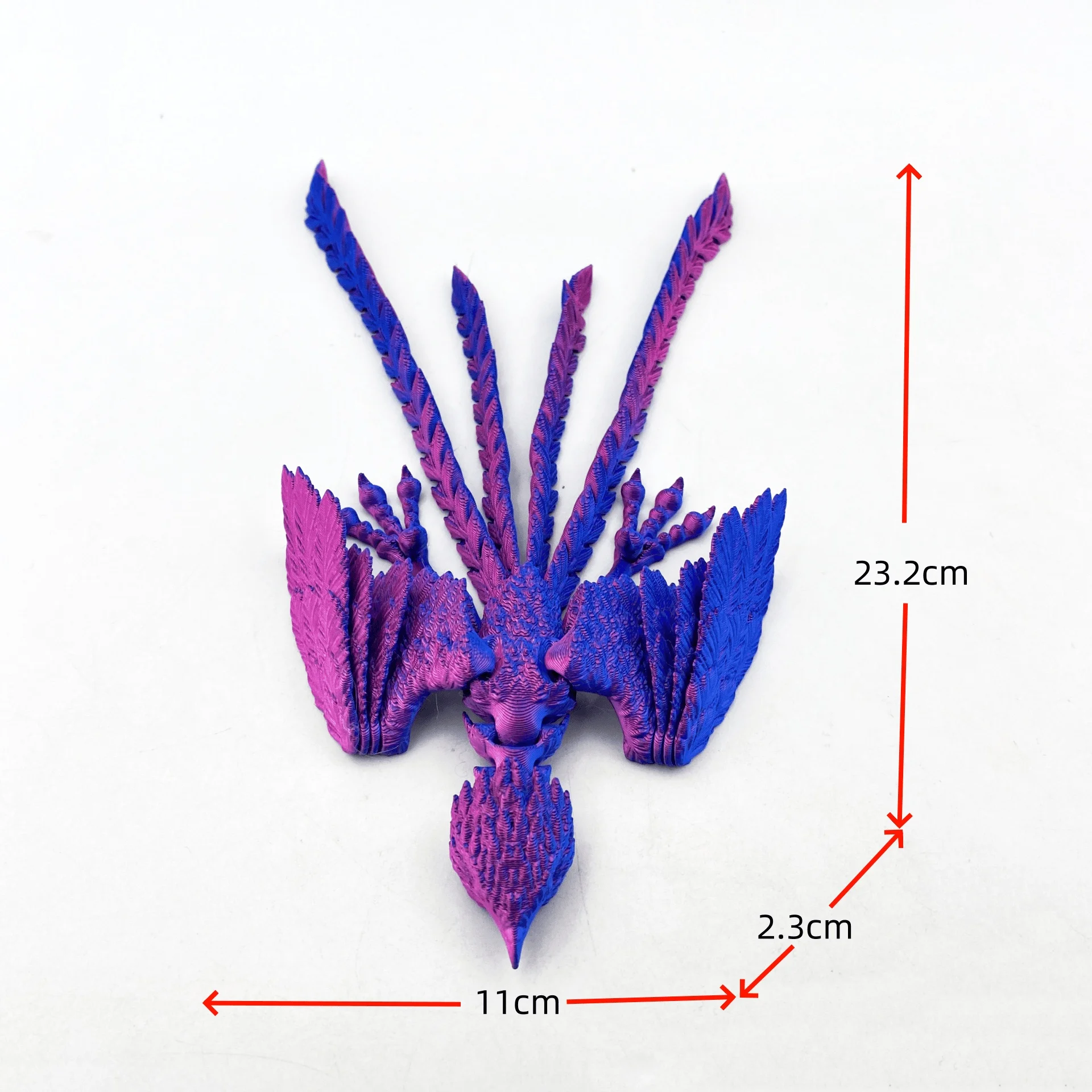 3D Printing Traditional Chinese Mythical Phoenix Models, Christmas Decorations, Creative Home and Office Decorations