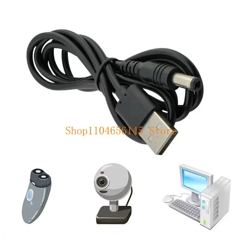 5asd USB-zu-DC5521-Stromkabel, 5 V 5,5 x 2,1 mm, Ladekabel, inklusive 13 Spitzen – Detail 3