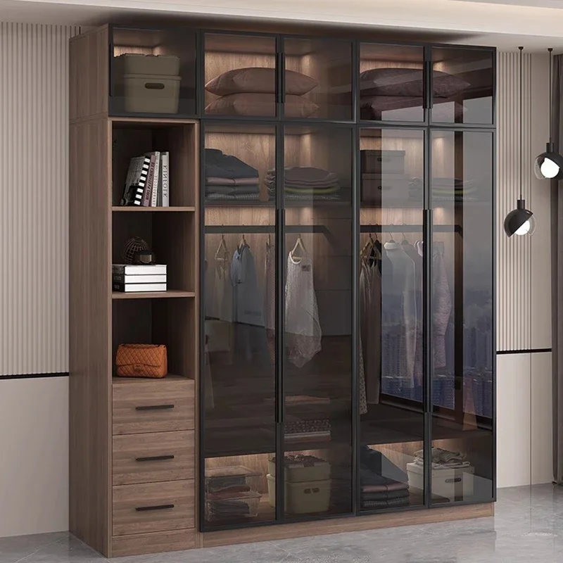 Minimalistische Vrouwen Garderobe Slaapkamer Luxe Moderne Woonkamer Kledingkast Kubus Opbergkleding Guarda Roupa Lounge Suite Meubels