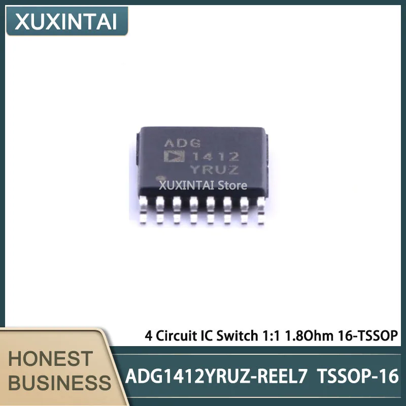 5Pcs/Lot   New Original  ADG1412YRUZ-REEL7 ADG1412YRUZ  4 Circuit IC Switch 1:1 1.8Ohm 16-TSSOP