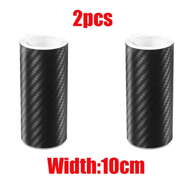 1/2 stücke Carbon Faser Automotive Klebeband Rolle Matte Schwarz Schutz Auto Film Selbst-Klebe Film 3D Auto film Zubehör