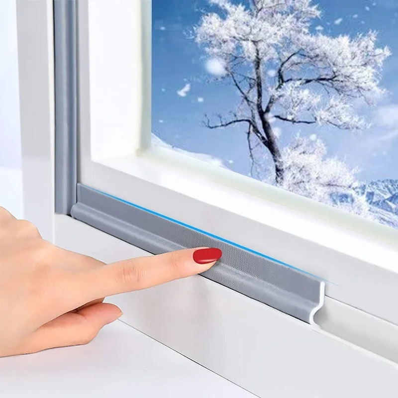 40m White Weather Seal Strip for Sliding Door Windows Acoustic Foam tape Noise Reduction Weatherstripping Door Seal Gap Filler
