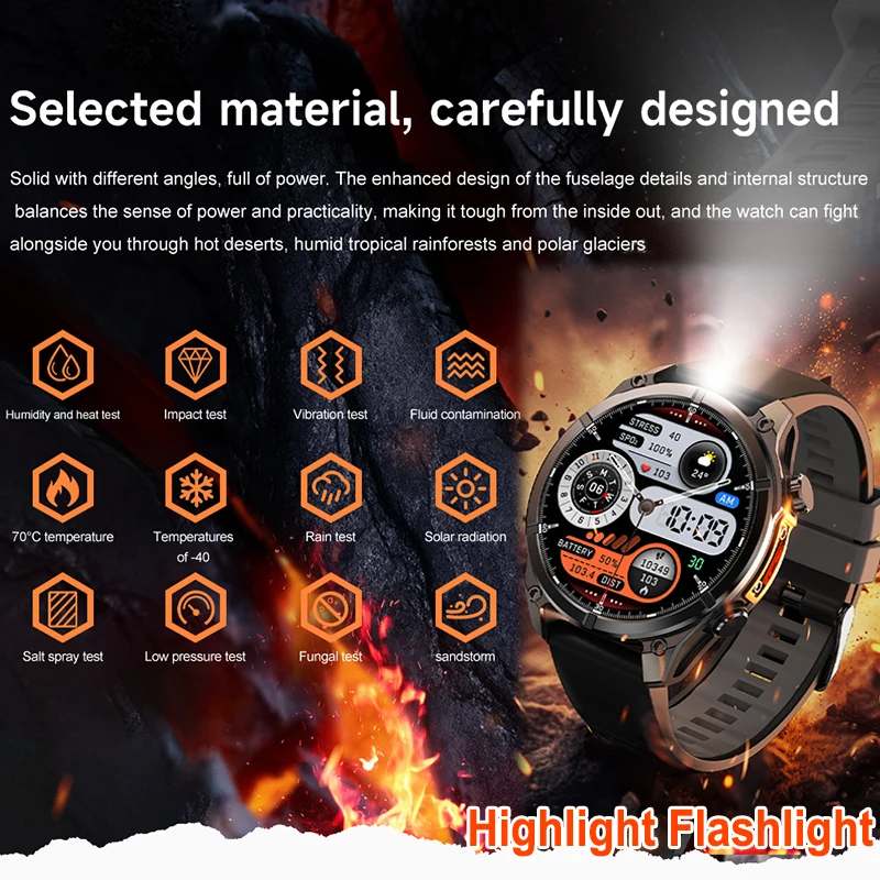 New For Xiaomi Diving Smart Watch Men AMOLED Screen 3ATM Waterproof Heart Rate Compass Sports Fitness Bluetooth Call Smart Watch