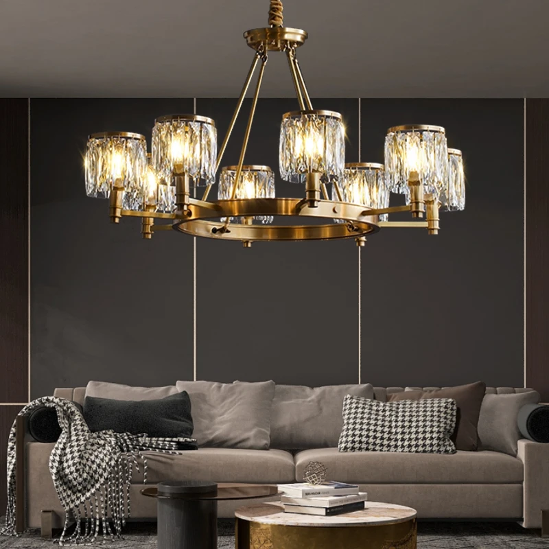 

Crystal Pendant Lights Kitchen Island Modern Led Chandelier Light For Living Room Dining Ceiling Hanging Lamp