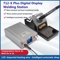 OSS T12-X PLUS stazione di saldatura saldatore elettronico con punte T12 per strumenti di riparazione della saldatura della scheda del telefono cellulare di riparazione del PCB